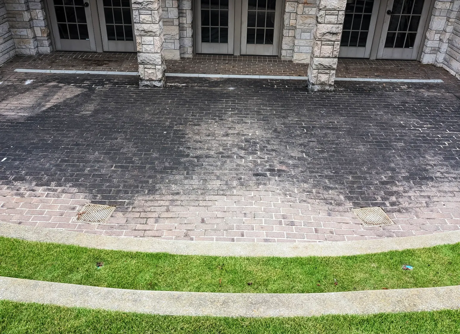 Before and after Deck, Patio & Fence Washing